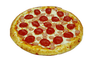 بيتزا جواهر - Pizza Jawahir - بيتزا ببيروني مع النقانق كبير
